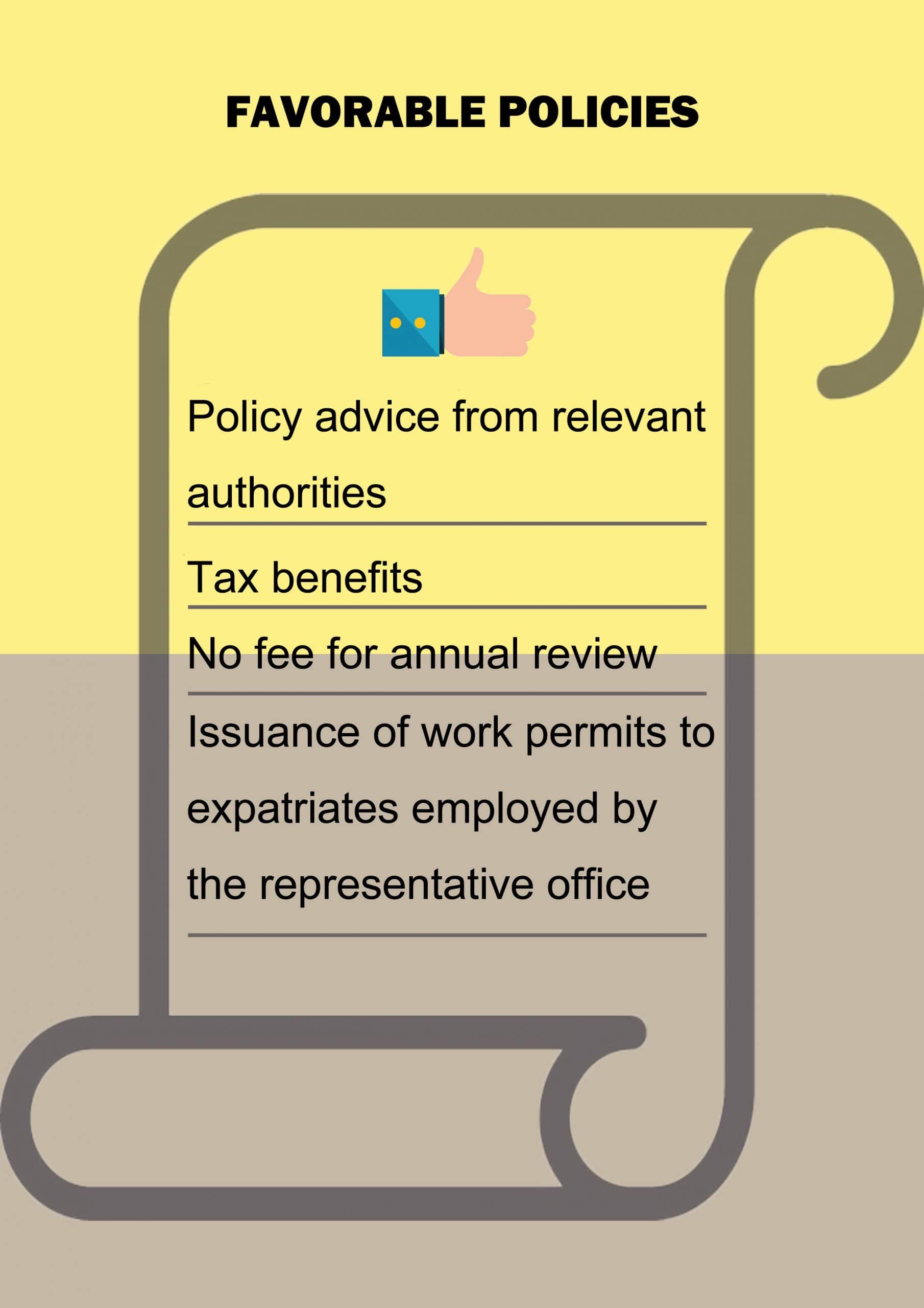 3 favorable policies